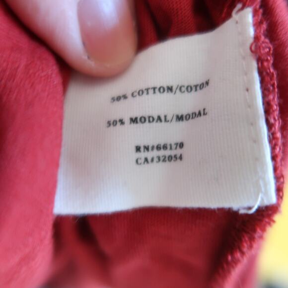 Sparrow by Anthropologie Red Crochet Knit Midi Sweater Dress L - Picture 6 of 6